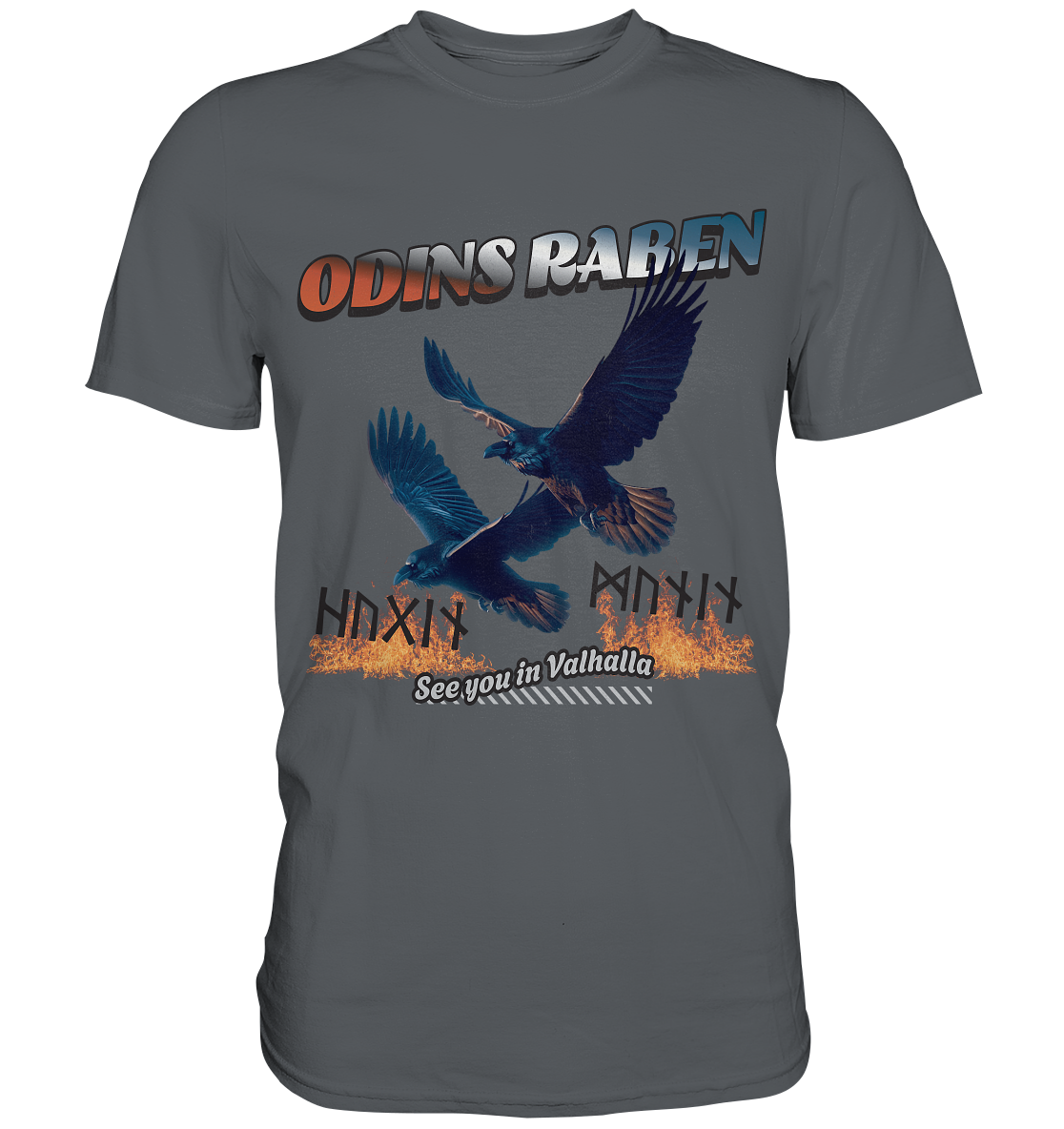 Raben Odins - Hugin und Munin - Premium Shirt