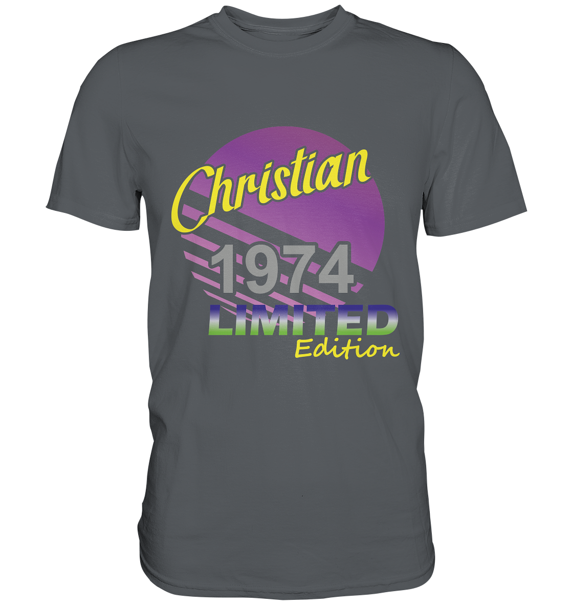 Christian Limited Edition 1974 Geburtstag Jahrgang 1974- Premium Shirt