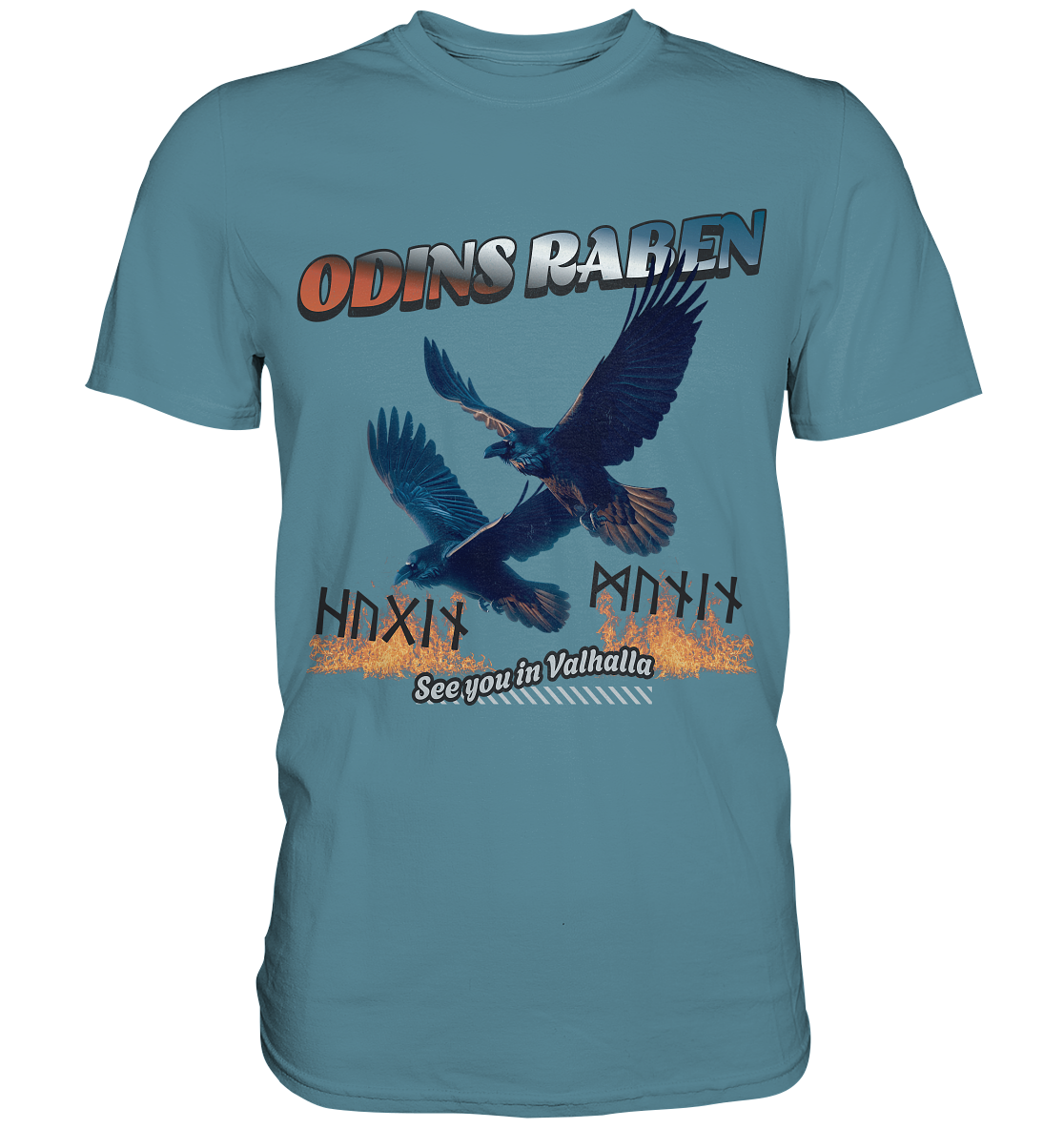 Raben Odins - Hugin und Munin - Premium Shirt