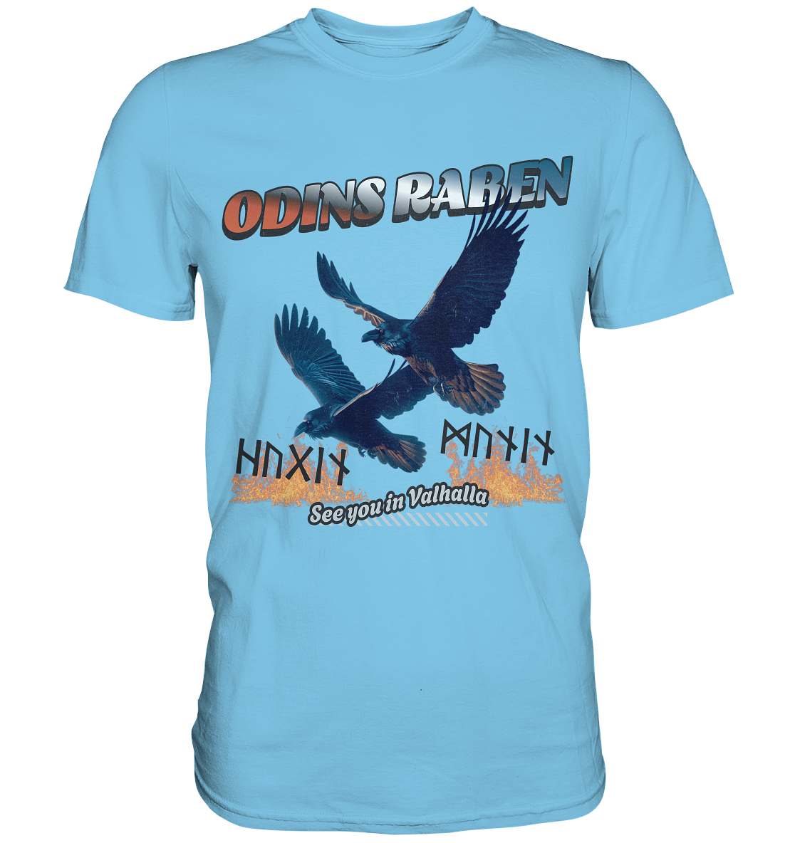 Raben Odins - Hugin und Munin - Premium Shirt