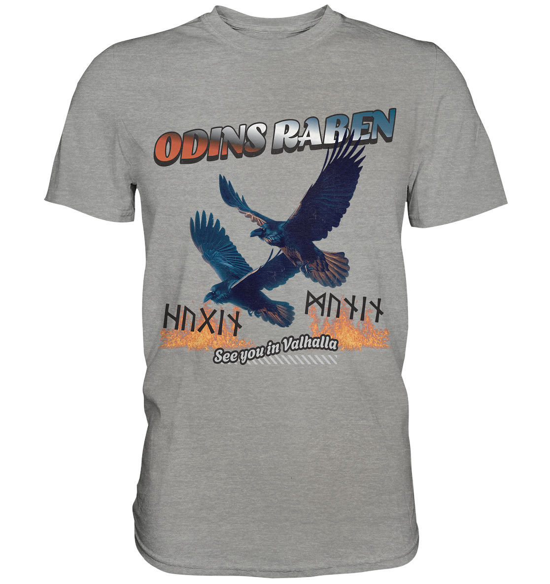 Raben Odins - Hugin und Munin - Premium Shirt