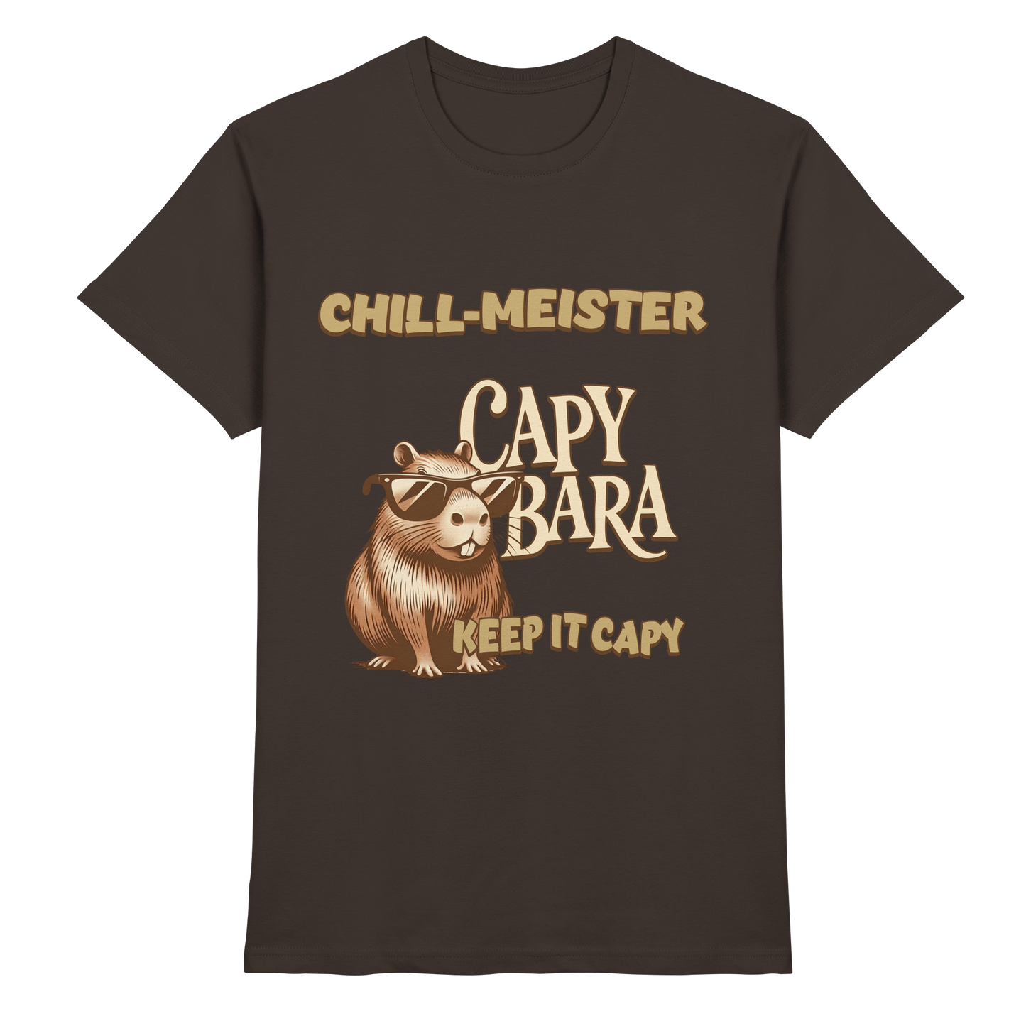 Chill-Meister Capybara – Keep it Capy (Bio & Premium) - Premium Shirt