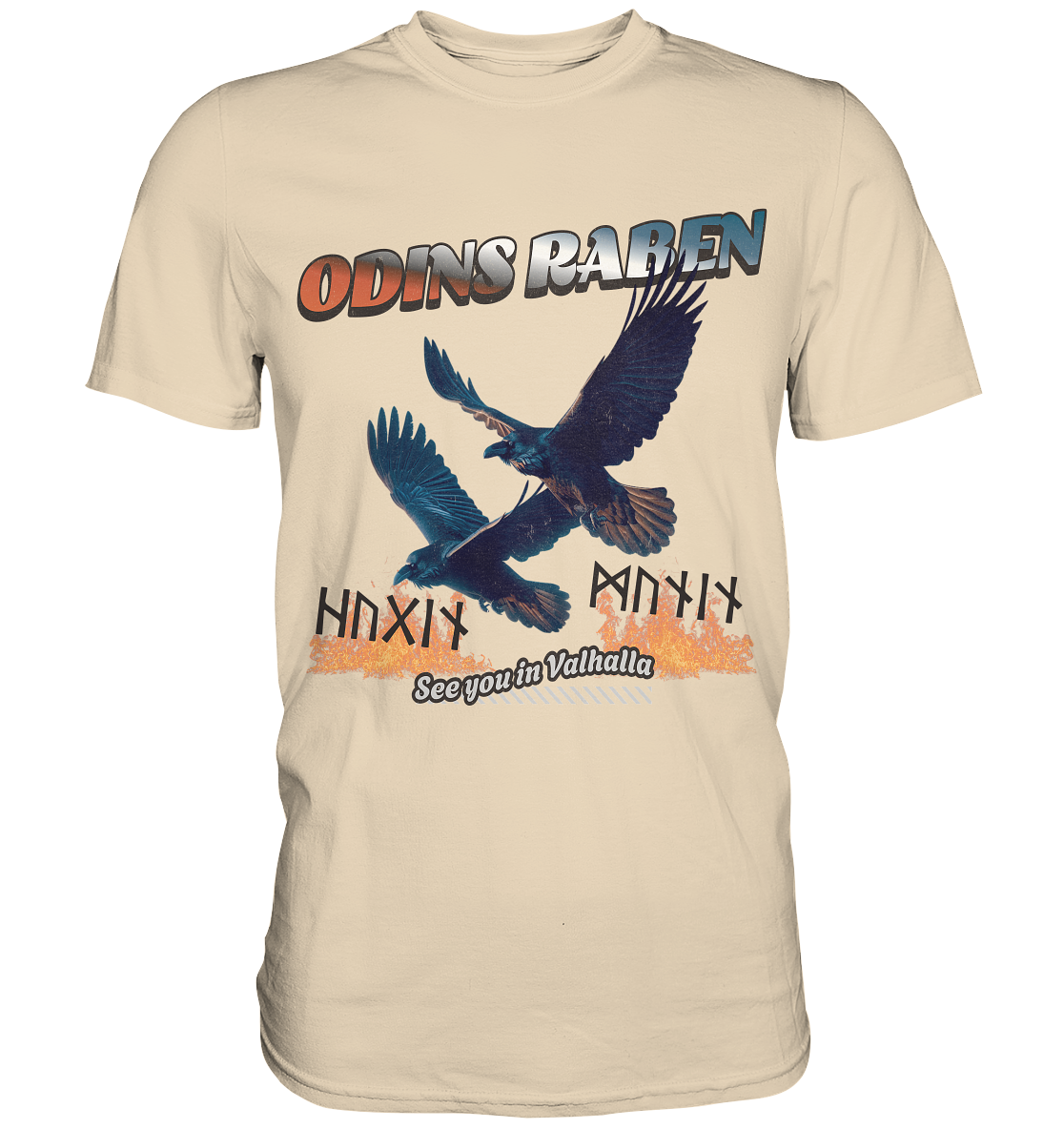 Raben Odins - Hugin und Munin - Premium Shirt