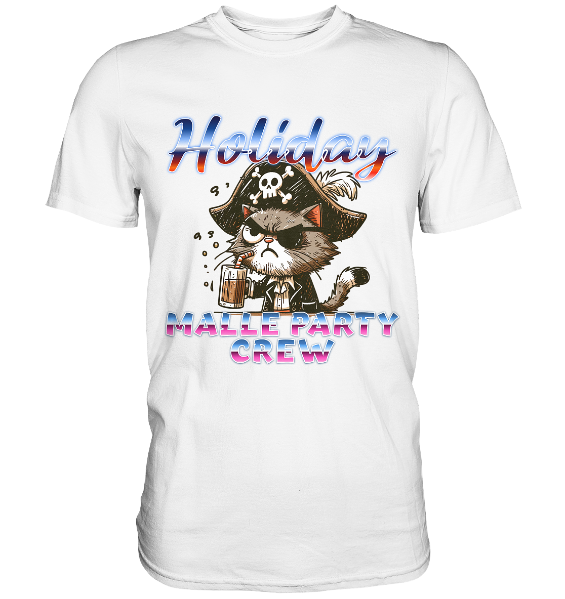 Urlaubsshirt Malle- Party Crew - Premium Shirt