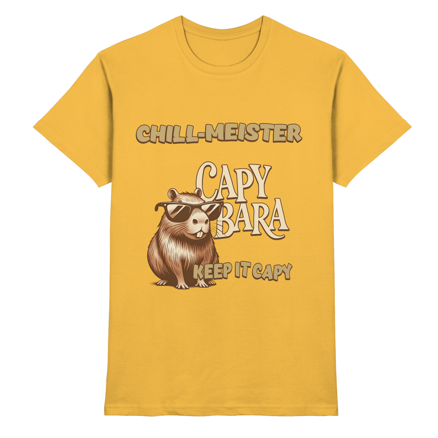 Chill-Meister Capybara – Keep it Capy (Bio & Premium) - Premium Shirt