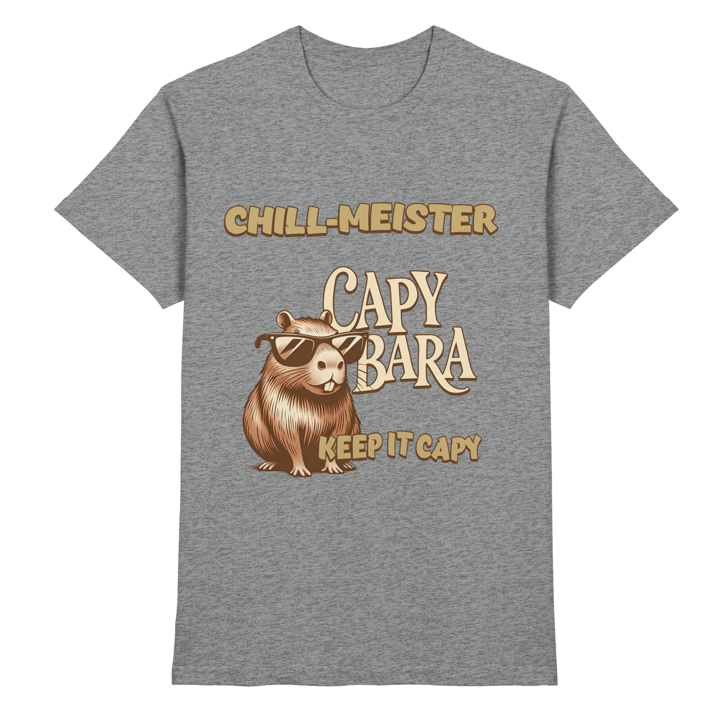 Chill-Meister Capybara – Keep it Capy (Bio & Premium) - Premium Shirt