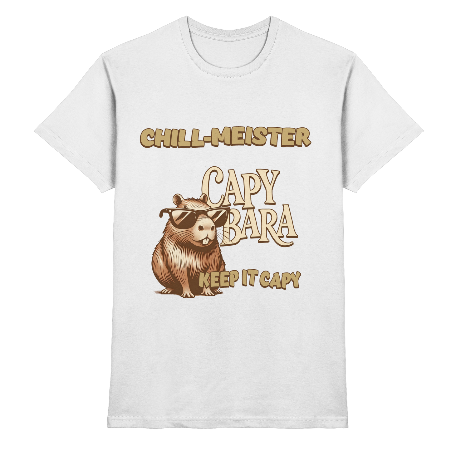 Chill-Meister Capybara – Keep it Capy (Bio & Premium) - Premium Shirt