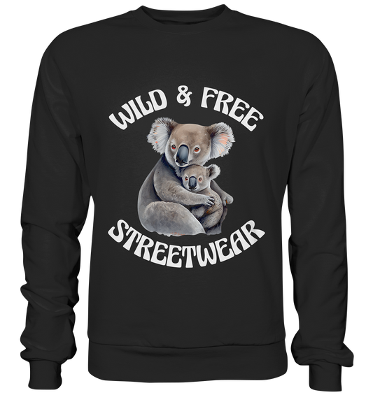 WILD & FREE NO 13 KOALA FAMILY  - STREETWEAR - STATEMENT    - Premium Sweatshirt