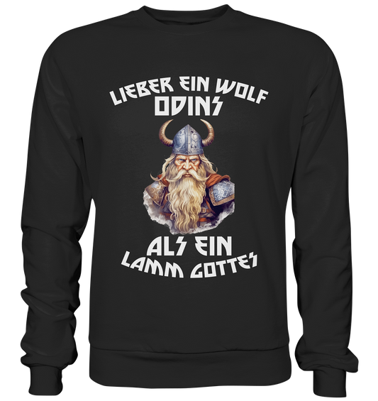 LIEBER EIN WOLF ODINS NO 1  - STREETWEAR - STATEMENT   - Premium Sweatshirt