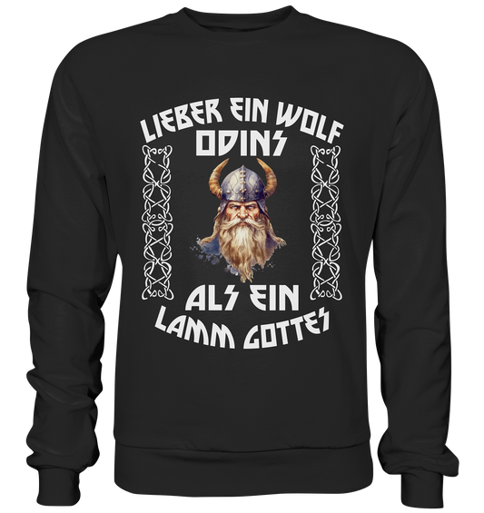 LIEBER EIN WOLF ODINS NO 4  - STREETWEAR - STATEMENT   - Premium Sweatshirt