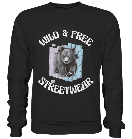 WILD & FREE NO 7 BABY BEAR - STREETWEAR - STATEMENT  - Premium Sweatshirt