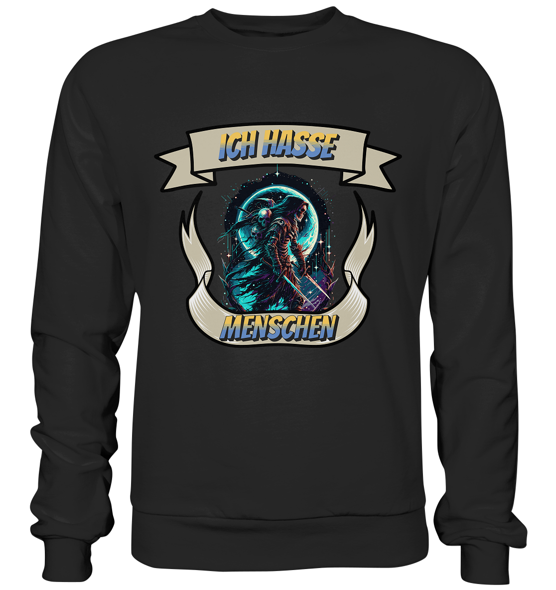 Reaper - Ich hasse Menschen Streetwear - Premium Sweatshirt