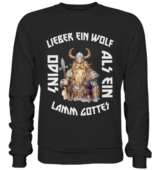 LIEBER EIN WOLF ODINS NO 3  - STREETWEAR - STATEMENT     - Premium Sweatshirt