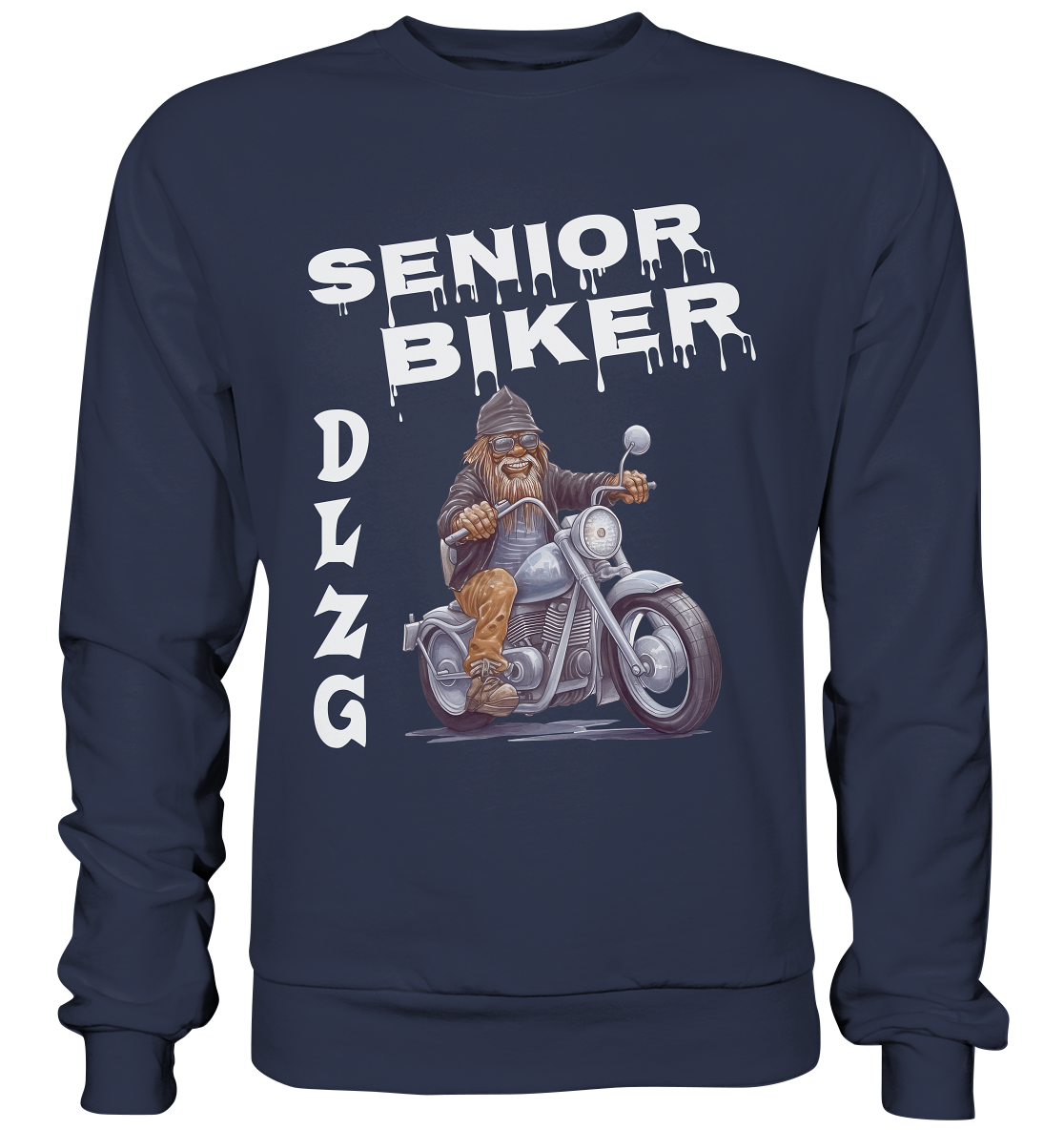 DLzG Opa Biker Fun Motiv 4- Premium Sweatshirt