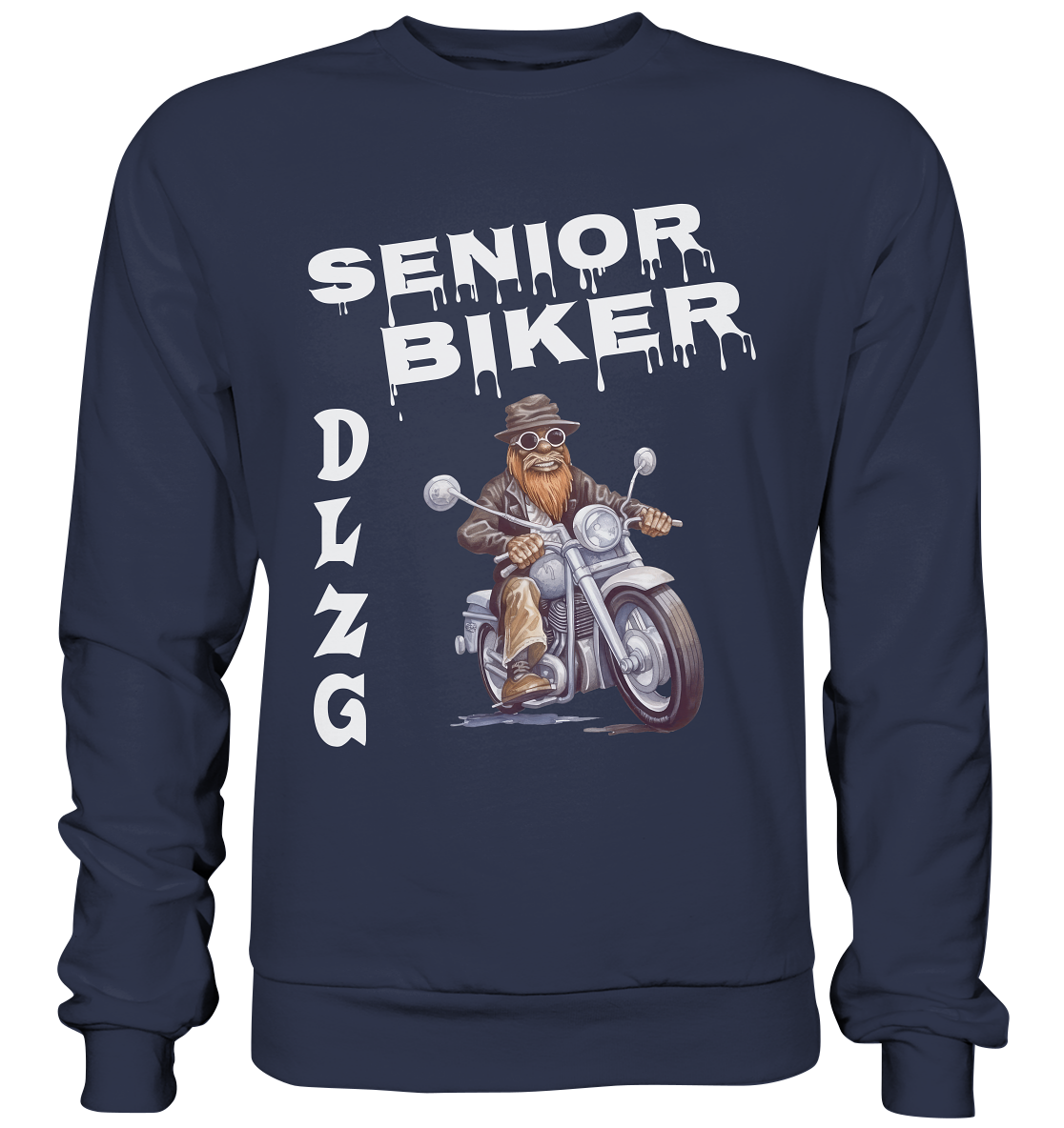 DLzG Opa Biker Fun Motiv 3- Premium Sweatshirt