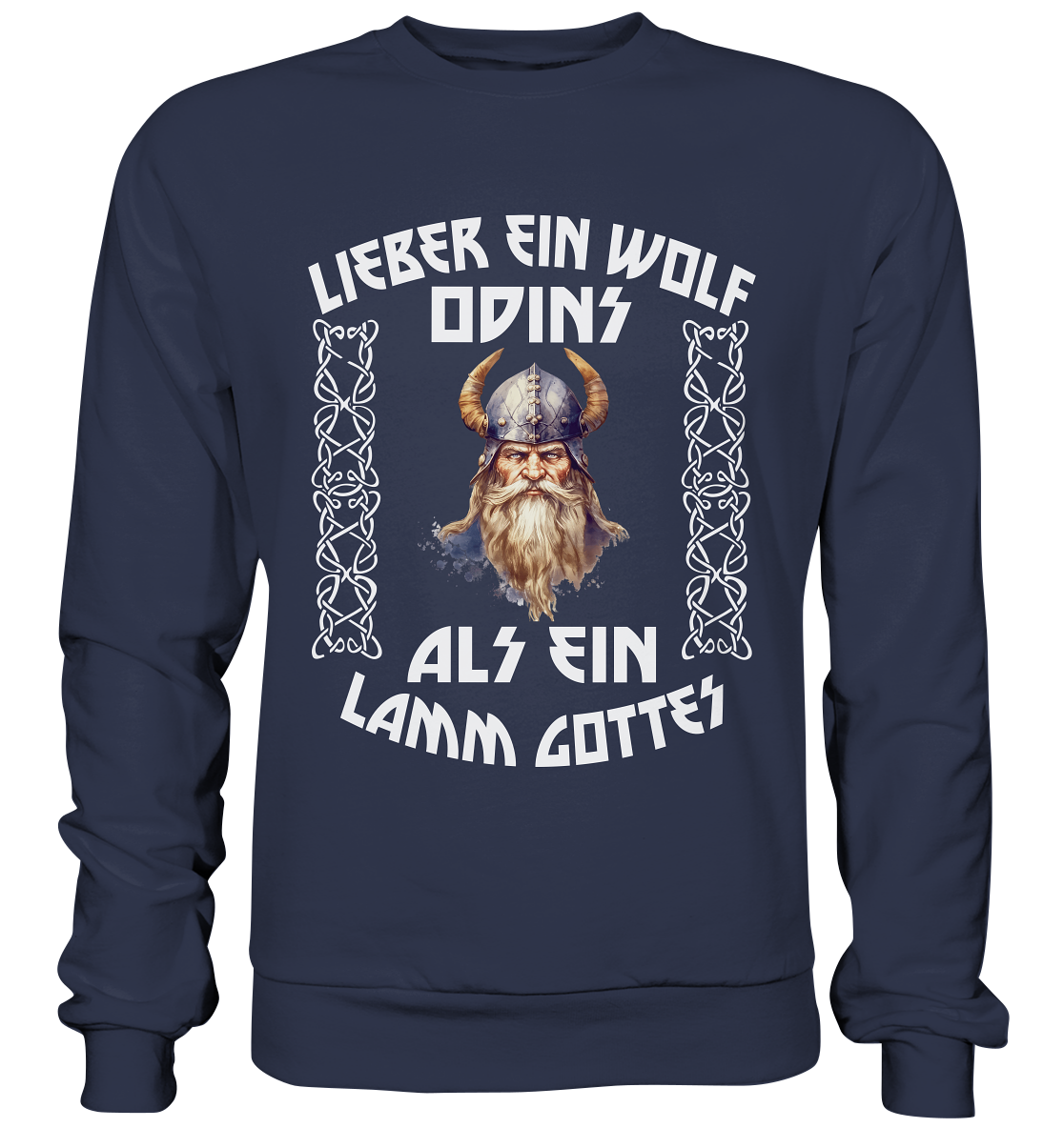 LIEBER EIN WOLF ODINS NO 4  - STREETWEAR - STATEMENT   - Premium Sweatshirt