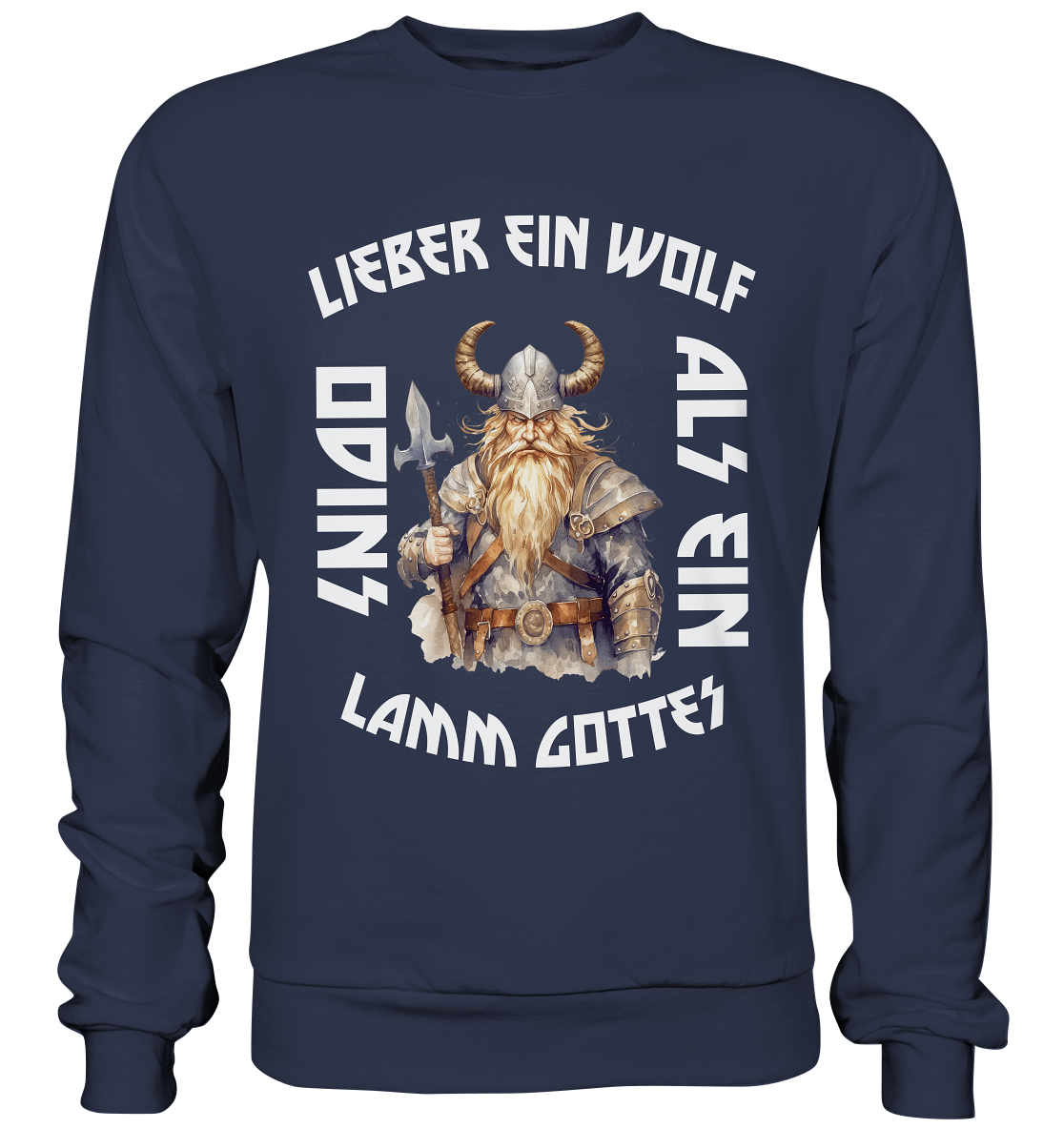 LIEBER EIN WOLF ODINS NO 3  - STREETWEAR - STATEMENT     - Premium Sweatshirt