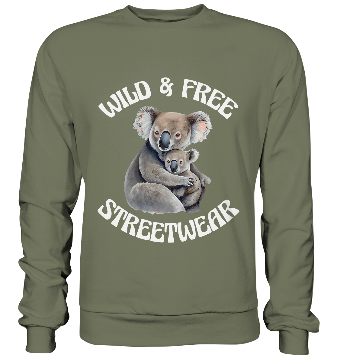 WILD & FREE NO 13 KOALA FAMILY  - STREETWEAR - STATEMENT    - Premium Sweatshirt