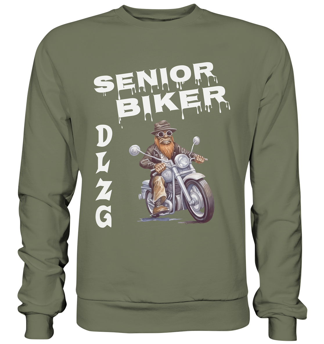 DLzG Opa Biker Fun Motiv 3- Premium Sweatshirt