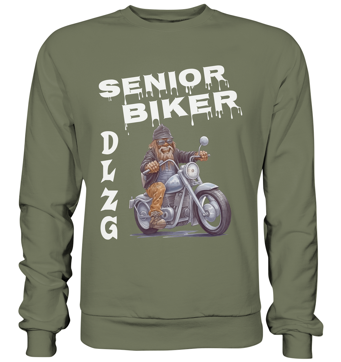 DLzG Opa Biker Fun Motiv 4- Premium Sweatshirt