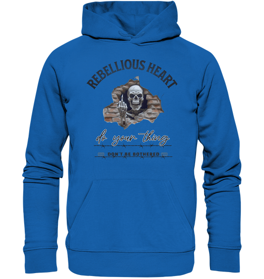 Rebellisches Herz Skull - Premium Unisex Hoodie