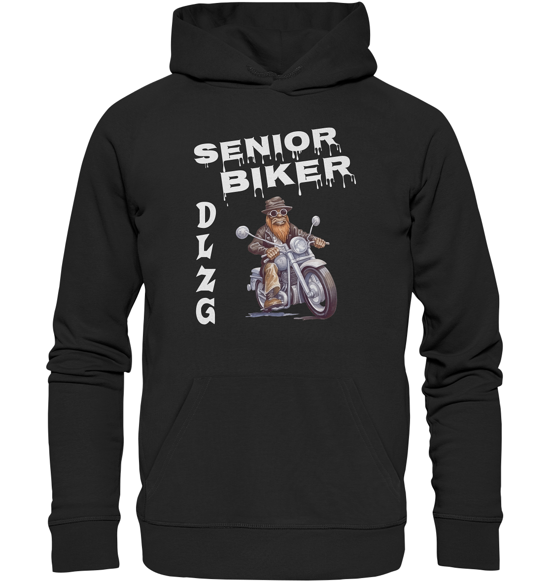 DLzG Opa Biker Fun Motiv 3- Premium Unisex Hoodie