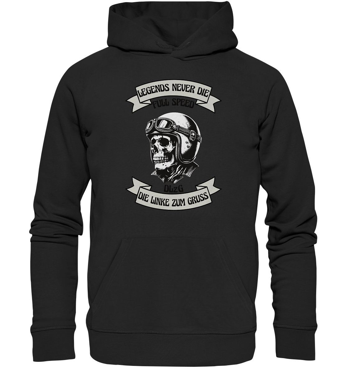 Die Linke zum Gruss - DLzG Full Speed - Premium Unisex Hoodie