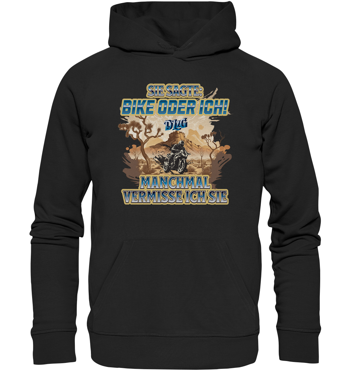 DLzG - Manchmal vermisse ich sie - Statement - Premium Unisex Hoodie