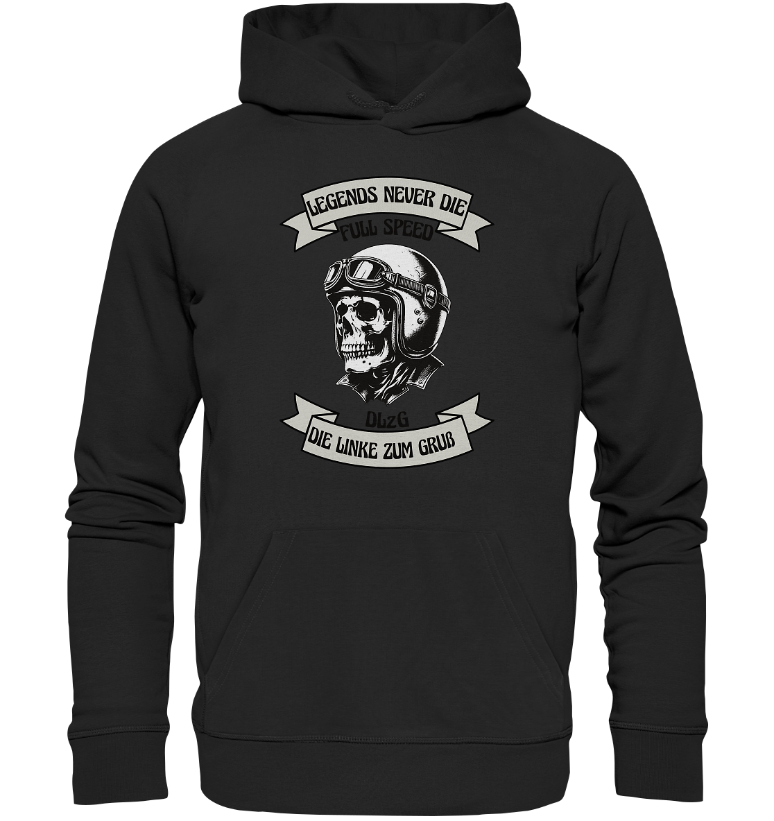 Die Linke zum Gruss - DLzG Full Speed - Premium Unisex Hoodie