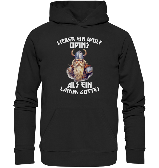 LIEBER EIN WOLF ODINS NO 1  - STREETWEAR - STATEMENT   - Premium Unisex Hoodie