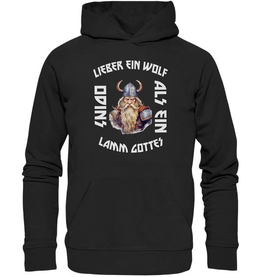 LIEBER EIN WOLF ODINS NO 2  - STREETWEAR - STATEMENT    - Premium Unisex Hoodie