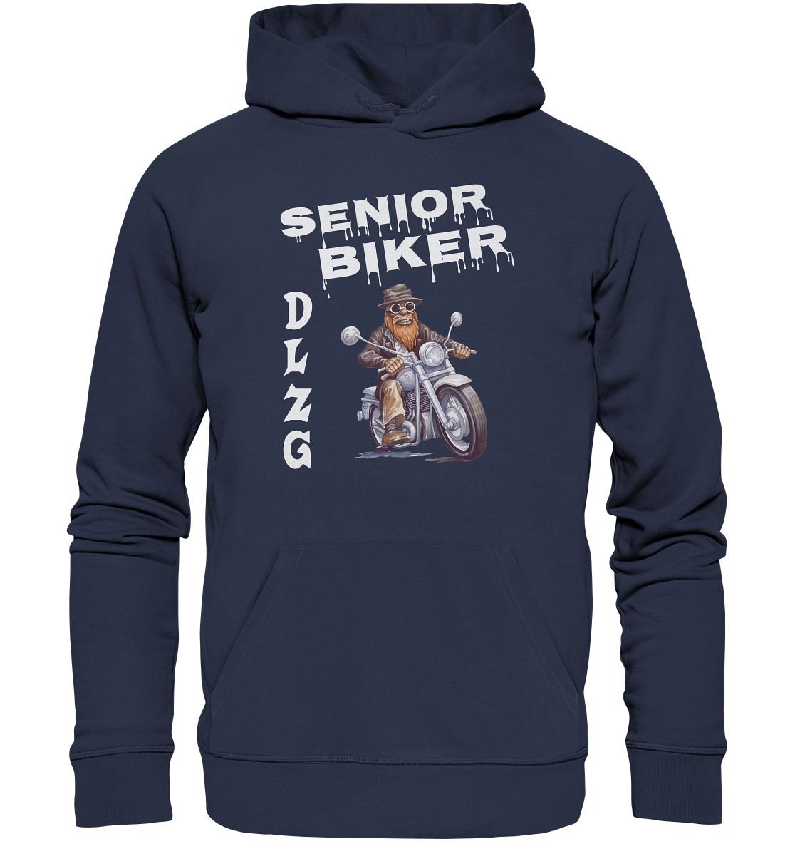 DLzG Opa Biker Fun Motiv 3- Premium Unisex Hoodie