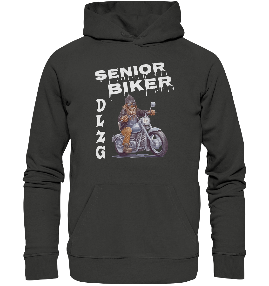 DLzG Opa Biker Fun Motiv 4- Premium Unisex Hoodie