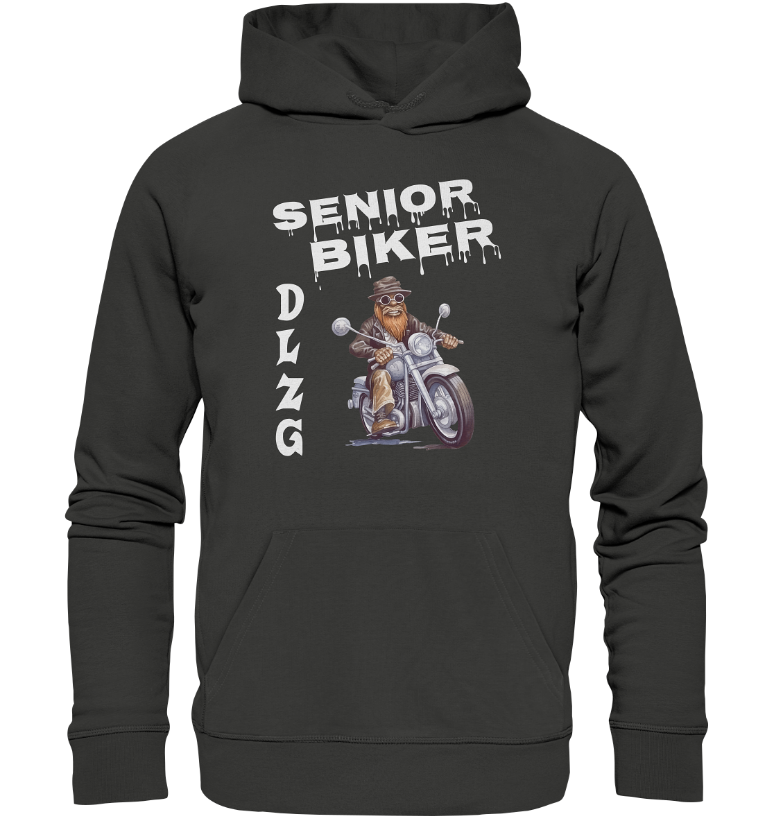 DLzG Opa Biker Fun Motiv 3- Premium Unisex Hoodie