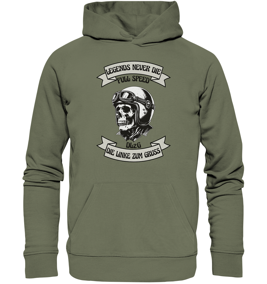 Die Linke zum Gruss - DLzG Full Speed - Premium Unisex Hoodie