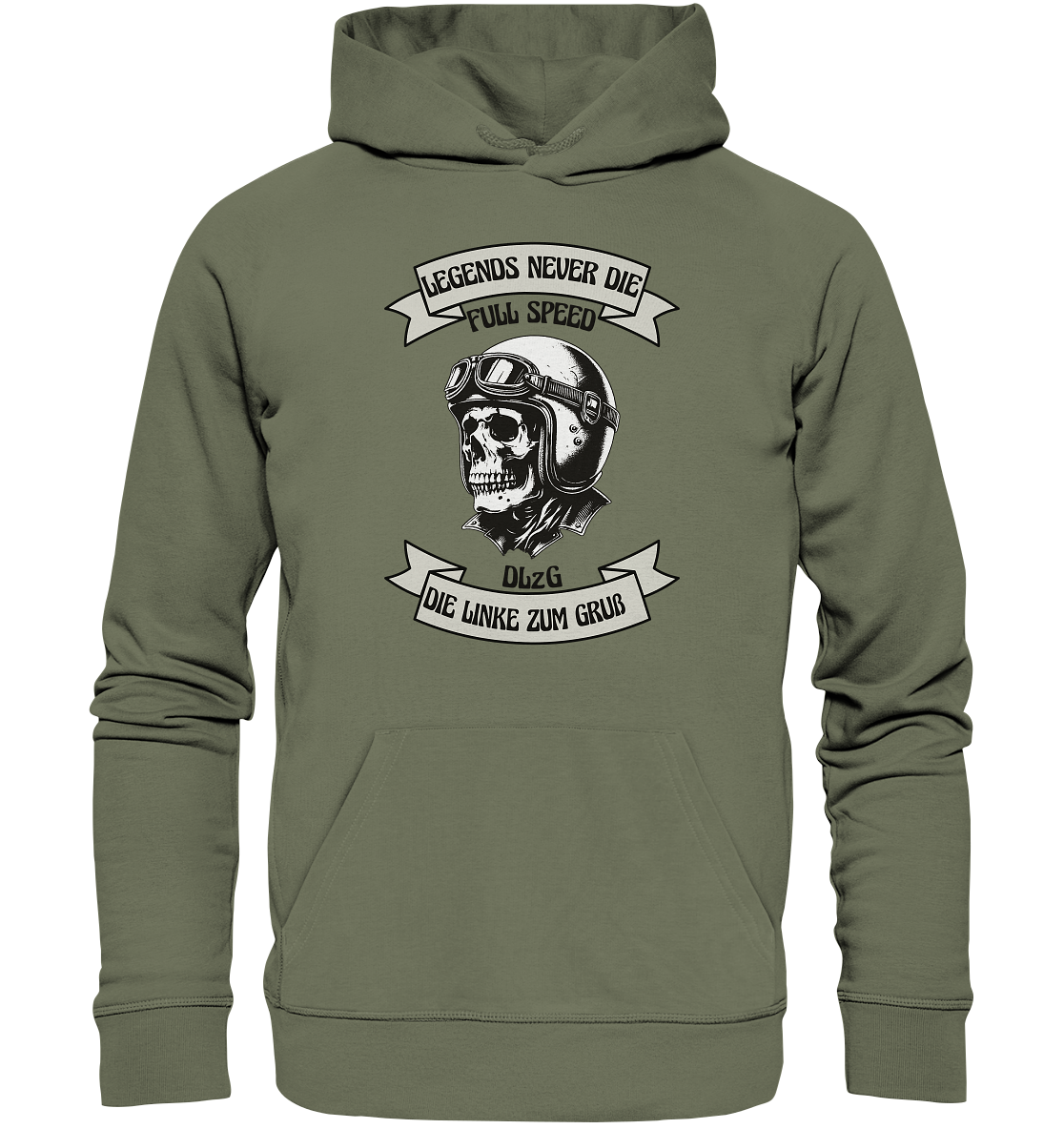 Die Linke zum Gruss - DLzG Full Speed - Premium Unisex Hoodie