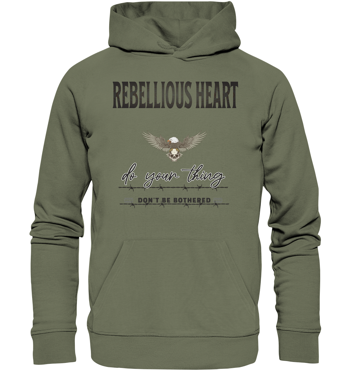 Rebellisches Herz Streetwear - Premium Unisex Hoodie