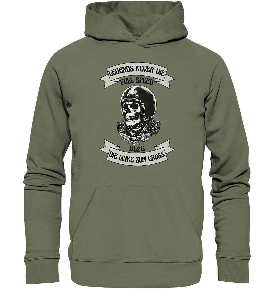 DLzG - Legends never Die - Premium Unisex Hoodie