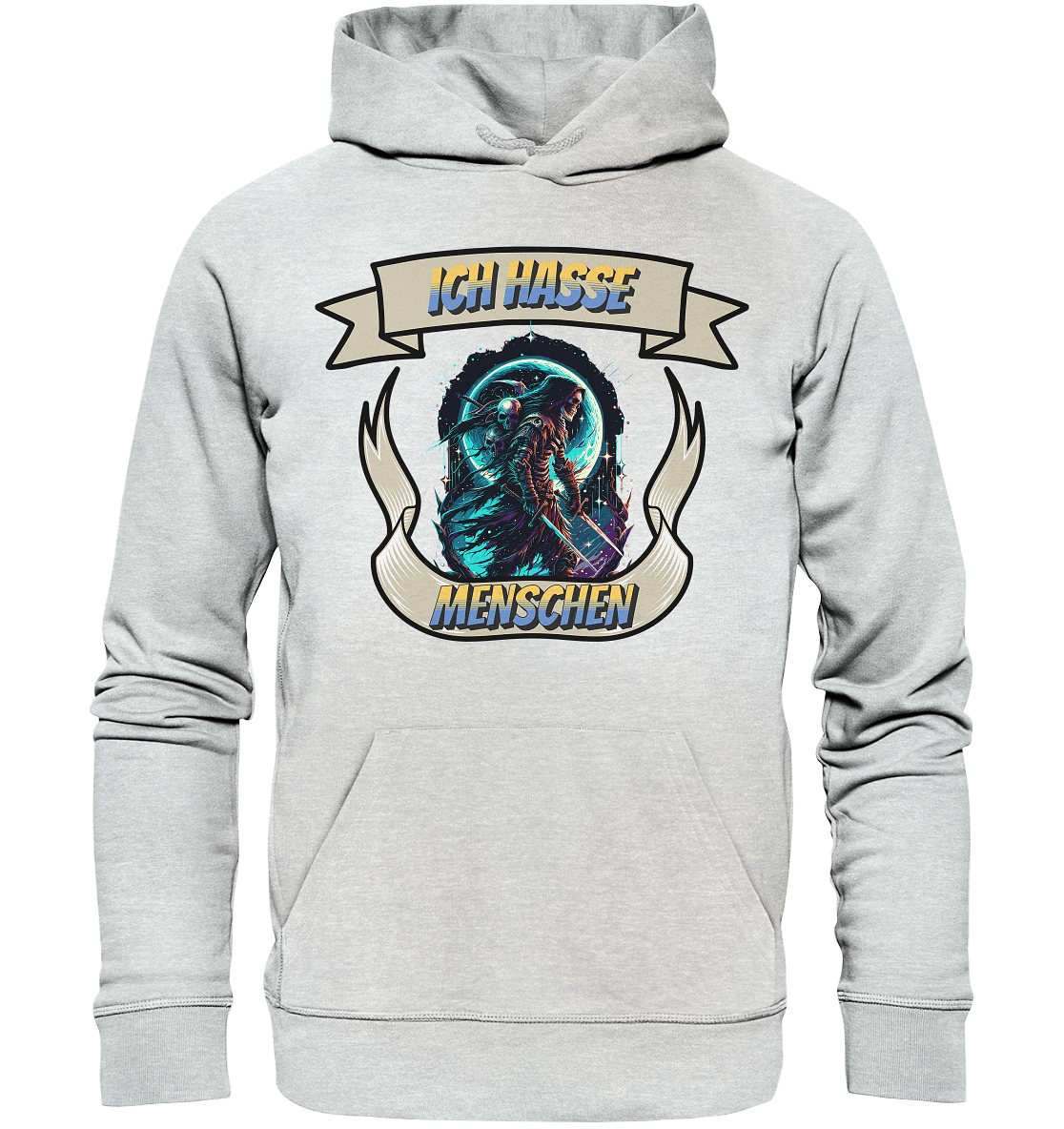 Reaper - Ich hasse Menschen Streetwear - Premium Unisex Hoodie