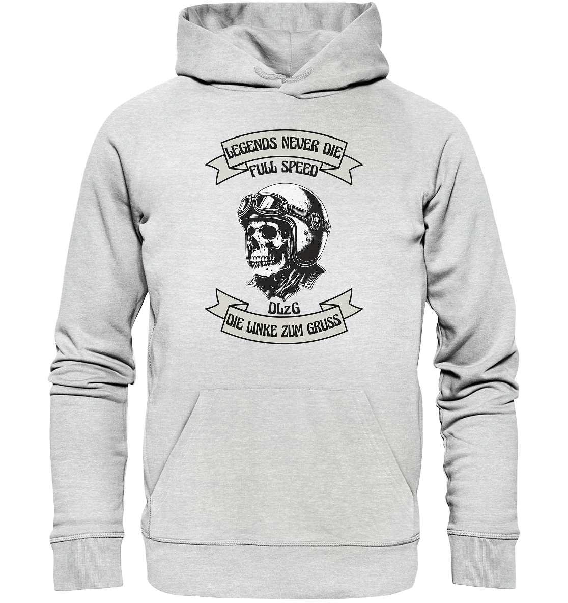 Die Linke zum Gruss - DLzG Full Speed - Premium Unisex Hoodie