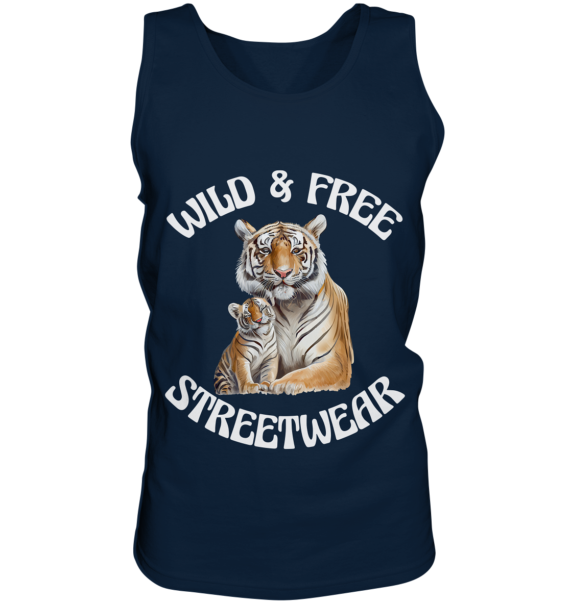 WILD & FREE NO 14 TIGER FAMILY  - STREETWEAR - STATEMENT  - Tank-Top