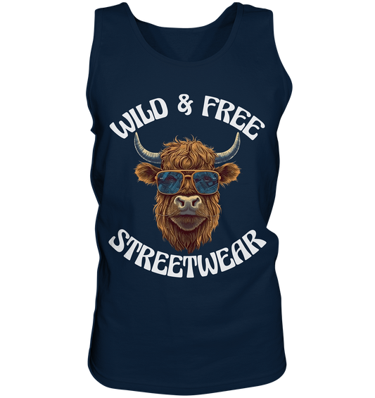 WILD & FREE NO 2 HIGHLAND COW STREETWEAR - STATEMENT - Tank-Top