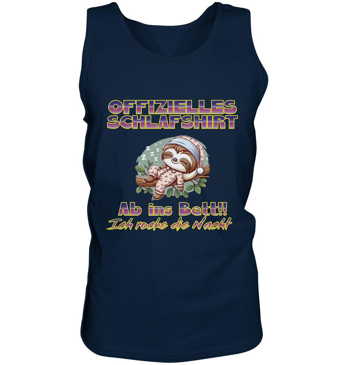 Schlafshirt - Ich rocke die Nacht - Tank-Top