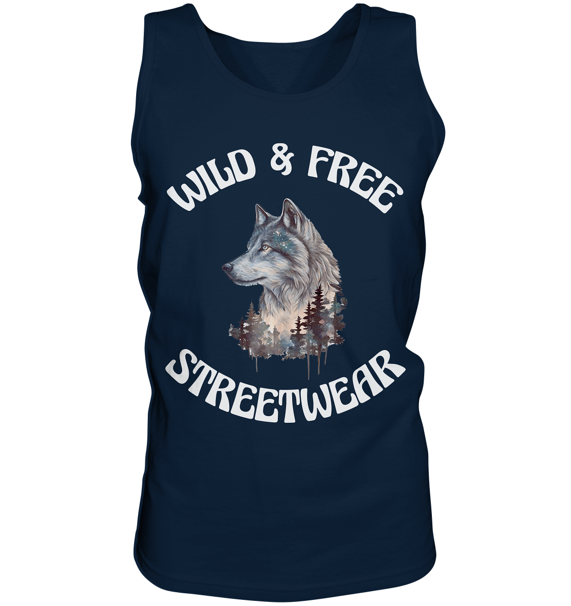 WILD & FREE NO 3 WOLF STREETWEAR - STATEMENT - Tank-Top