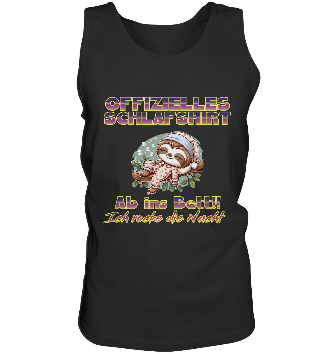 Schlafshirt - Ich rocke die Nacht - Tank-Top