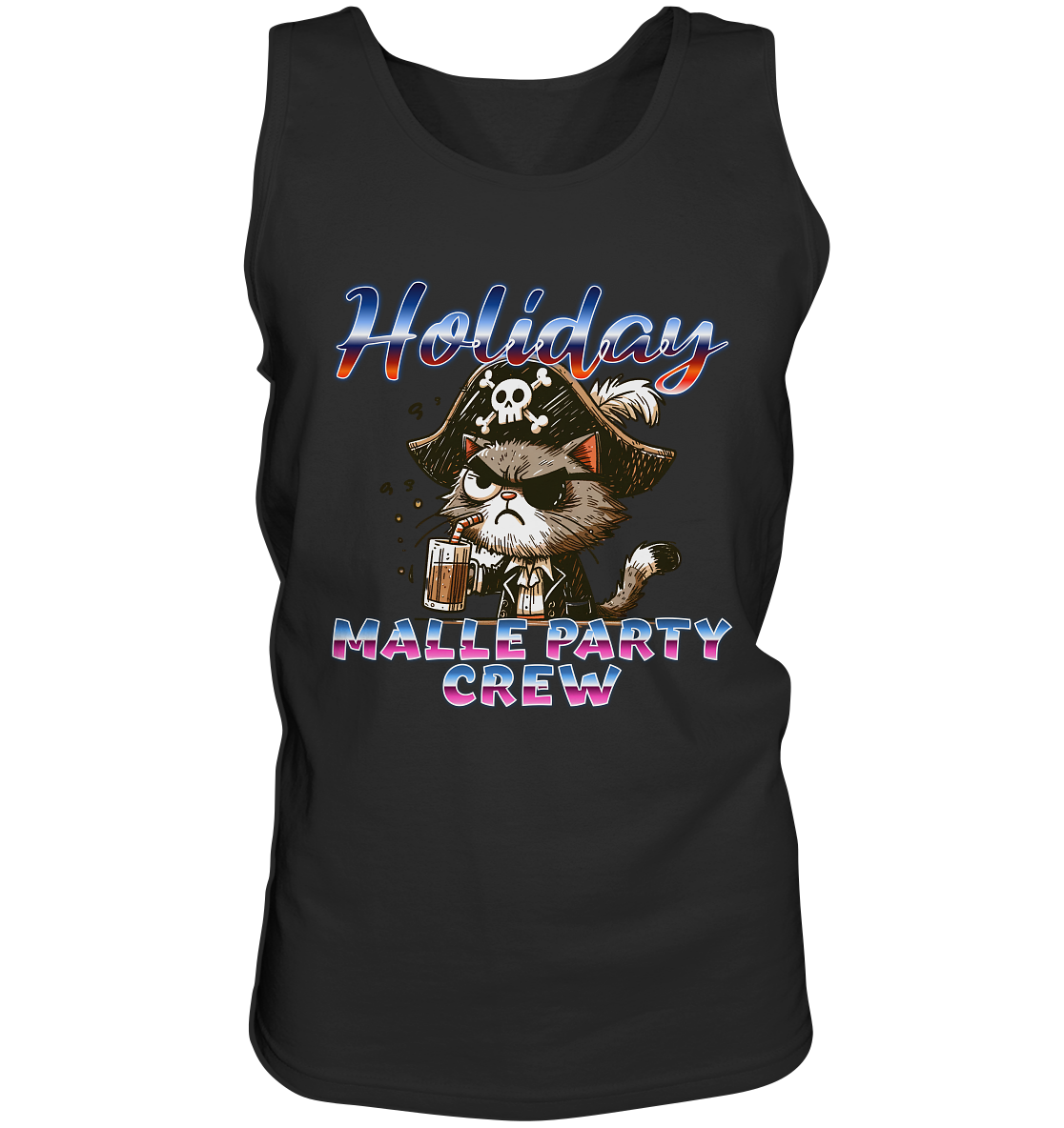 Urlaubsshirt Malle- Party Crew - Tank-Top