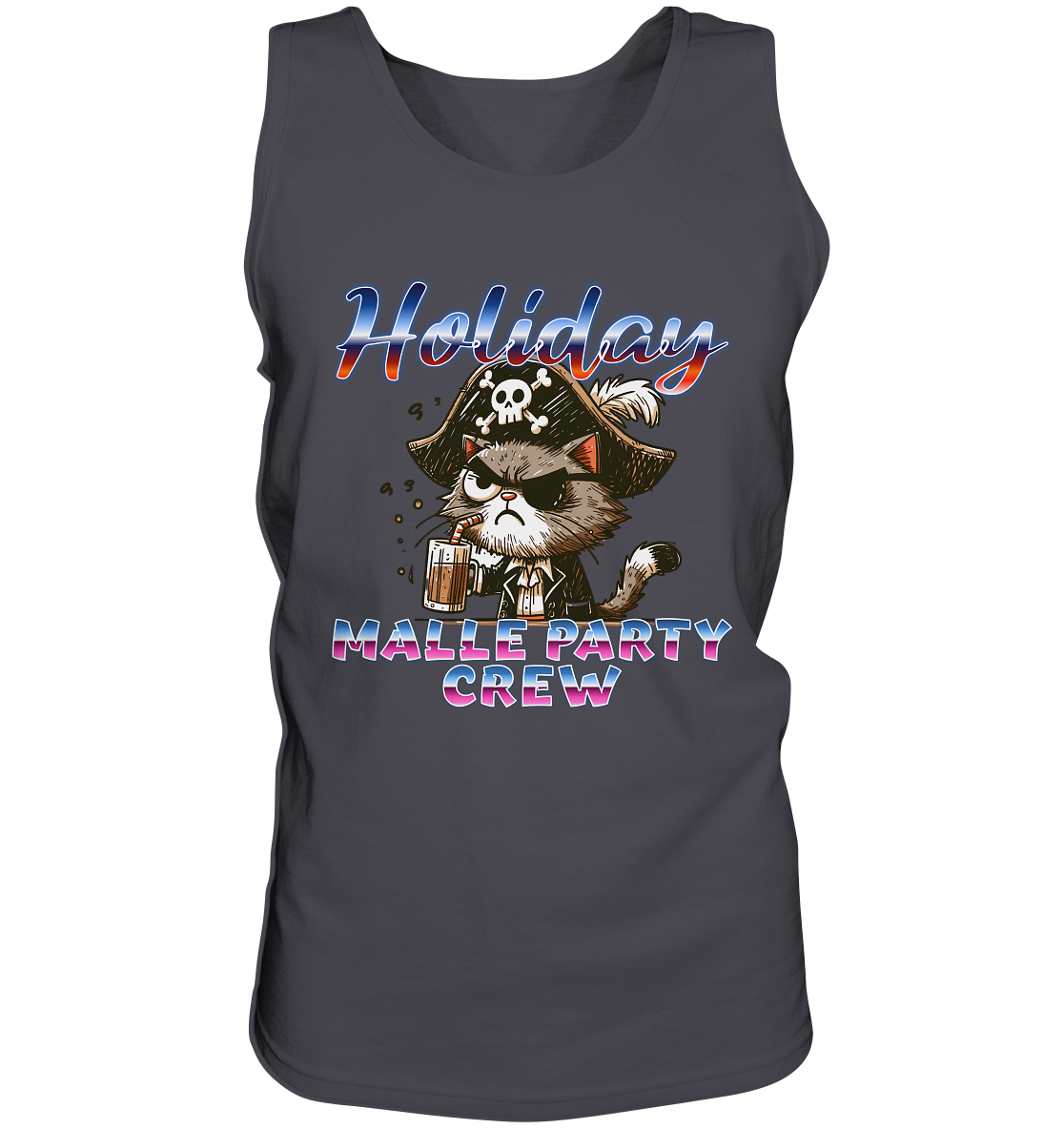 Urlaubsshirt Malle- Party Crew - Tank-Top