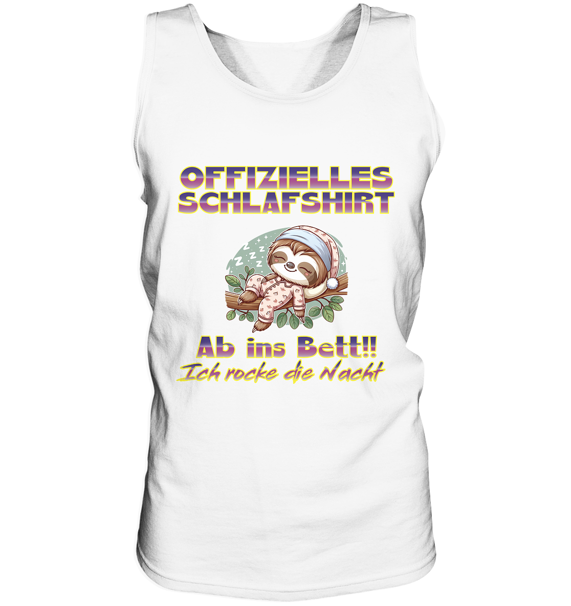 Schlafshirt - Ich rocke die Nacht - Tank-Top