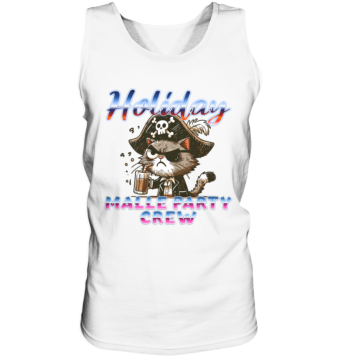 Urlaubsshirt Malle- Party Crew - Tank-Top