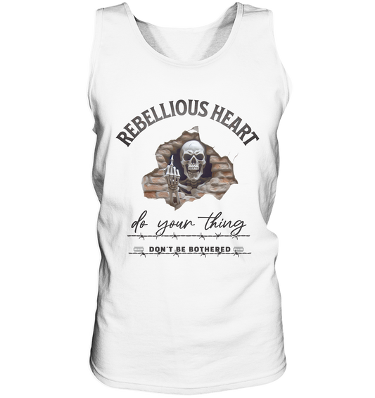 Rebellisches Herz Skull - Tank-Top